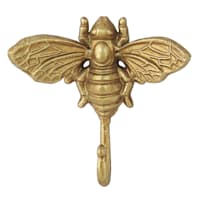 Honeybloom Gold Metal Bee Wall Hook, 6"