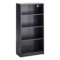 Theo Wooden Bookshelf, Black
