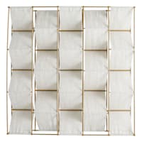 Found & Fable Metal and Linen Wall Decor, 30x30
