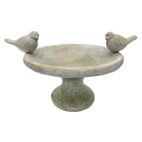 Honeybloom Standing Bird Feeder with Birds, 9"