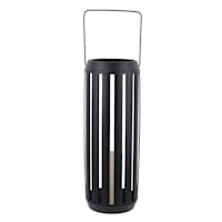 Laila Ali Black Metal Outdoor Lantern, Medium