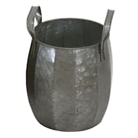 Honeycomb Iron Outdoor Planter with Handles, Small