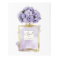 Purple Perfume & Blooms Canvas Wall Art, 12x16