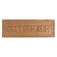 Coffee Wooden Wall Art, 8x24