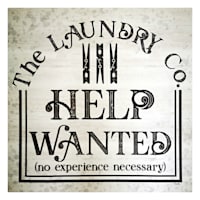 Laundry Help Wanted Canvas Wall Art, 16"