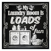My Laundry Room Is Loads of Fun Canvas Wall Art, 16"
