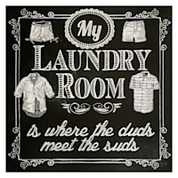 My Laundry Room Canvas Wall Art, 16"