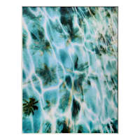 40X30 Framed Palms Under Glass Wall Art