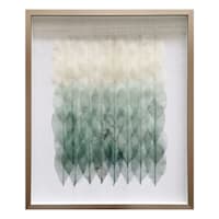 Found & Fable Glass Framed Leaves Wall Art, 21x25