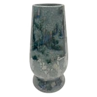 Found & Fable Tall Green Reactive Glaze Ceramic Planter, 13"