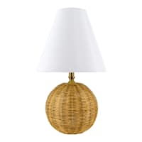 Honeybloom Natural Table Lamp With Shade, 16"