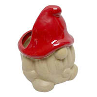 Indoor Red Gnome Ceramic Pot, Medium