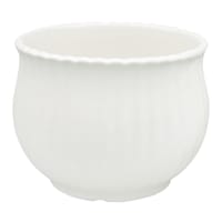 Providence Indoor White Cabbage Ceramic Pot, Large