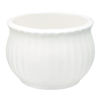Providence Indoor White Cabbage Ceramic Pot, Small