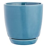 Indoor Elsie Mint Stoneware Ceramic Pot, Medium