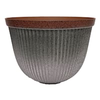 Southlake Galvanized Outdoor Planter, Small