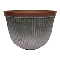 Southlake Galvanized Outdoor Planter, Medium