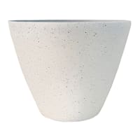 White Speckled Egg Shaped Outdoor Planter, Medium