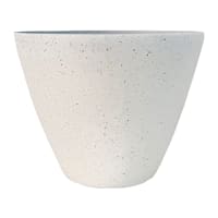 White Speckled Egg Shaped Outdoor Planter, Large