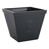 Providence Black Sarabi Square Outdoor Planter, Large