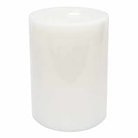 Willow Crossley White Unscented Pillar Candle, 3x4