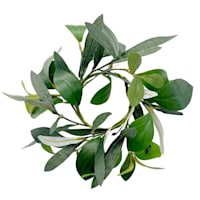 Mixed Ruscus Greenery Candle Ring, 8"
