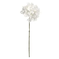 Metallic White Hydrangea Floral Stem, 21"