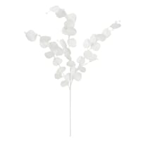 White Metallic Eucalyptus Spray, 31"