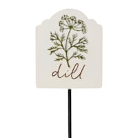 Honeybloom Dill Herb Marker Yard Stake, 6.5"