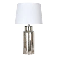 Providence Silver Mercury Glass Table Lamp with Shade, 25"