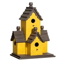 Yellow Condo Birdhouse, 15"