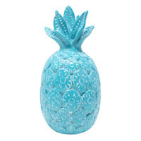 Sunny Club Blue Pineapple Outdoor Garden Statue, 12"