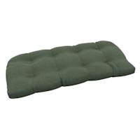 Honeybloom Endive Green Premium Outdoor Wicker Settee Cushion