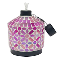 Purple Mosaic Table Top Torch, 6"