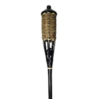 Woven Bamboo Rope Garden Torch, 60"