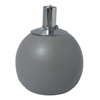 Grey Round Tabletop Torch, 6"