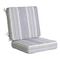 2-Piece Calisto Pinstripe Outdoor Deep Seat Cushion