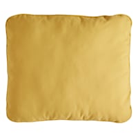 Butter Yellow Canvas Outdoor Corded Back Cushion