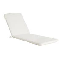 Tristan Heather White Premium Outdoor Chaise Lounge Cushion