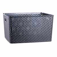 Black Y-Weave Storage Basket, Extra Large