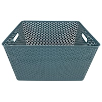 Blue Y-Weave Storage Basket, Extra Large