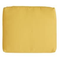 Butter Yellow Canvas Outdoor Square Seat Cushion