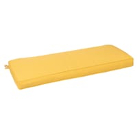 Butter Yellow Canvas Outdoor Bench Cushion