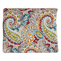 Paisley Chili Outdoor Square Seat Cushion