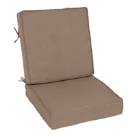 2-Piece Tristan Acorn Brown Premium Outdoor Deep Seat Cushion Set