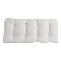 Tristan Heather White Premium Outdoor Wicker Settee Cushion