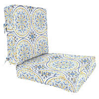 2-Piece Multicolor Castille Outdoor Deep Seat Cushion