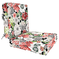 2-Piece Tamani Raven Floral Outdoor Deep Seat Cushion