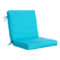 Turquoise Canvas Outdoor Hinged Cushion