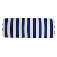 Providence Navy Blue Awning Striped Outdoor Bench Cushion